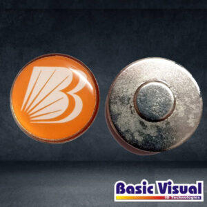 Dome PVC Banks and Financial Institutions Name Badges/Tags |1 inch X 3 inch| Full Colour digital Printed