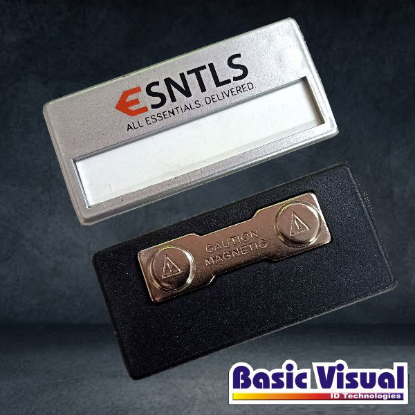 Metallic Reusable Name Badges