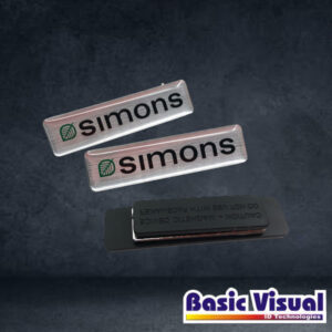 metallic-pvc-banking-staff-name-badges-tags-gold-silver-1-inch-x-3-inch-full-colour-digital-printed