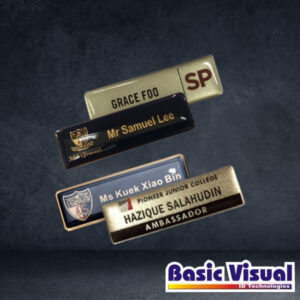 reusable-corporate-name-badges-tags-gold-silver-65-mm-x-35-mm-1-2-colour-silkscreen-print