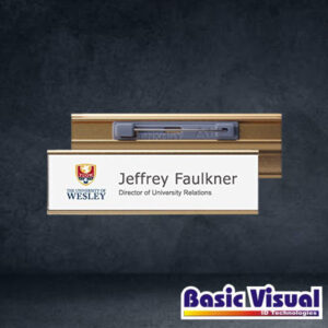 reusable-professional-name-badges-tags-gold-silver-65-mm-x-35-mm-1-2-colour-silkscreen-print